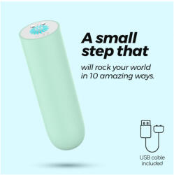 Crushious Bullet vibrátor Crushious - Quackers, zöld