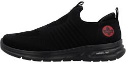 RIEKER Pantofi barbati, Rieker, B7365-00-Negru, sport, textil, cu talpa joasa, negru (Marime: 43)