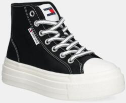 Tommy Hilfiger sportcipő TJW FOXING FLATFORM SNEAKER HIGH fekete, női, EN0EN02704 - fekete Női 37