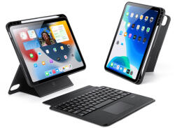 Dux Ducis iPad 10 (2022) DUX DUCIS DK összecsukható tok vezeték nélküli billentyűzettel fekete (DDS1877)