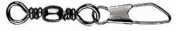 Mustad Barrel Swivel With Safety Snap 20×A0 10db Forgó Snap Kapoccsal (M8260020)