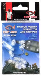 Top Mix Method Feeder Fluo Clear L Gyorskapocs 10db (TM658)