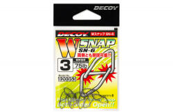 Decoy SN-6 W Snap #3 NS Fekete Kapocs 8db (JDE82603)