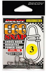 Decoy SN-3 Egg Snap #4 NS Fekete Kapocs 7db (JDE82340)