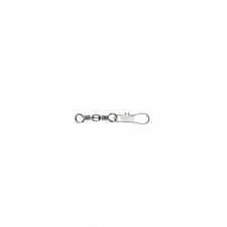 Mustad Barrel Swivel With Interlock Snap 7×B3 10db Forgókapocs (M8270007)