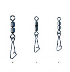 Nytro Connex Double Feeder Swivel With Hooked Snap 6 Forgókapocs 8db (Y2100010)