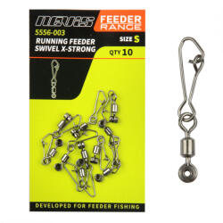 Nevis Feeder Csúszó Karabiner Biztonsái Kapoccsal S 10db (5556-003)