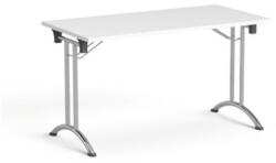 Mayah Összecsukható tárgyalóasztal behajtható fémlábakkal 130x65cm Mayah Freedom SV-93 fehér (IBXA93F)
