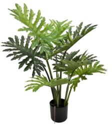 DD Selyemvirág filodendron, 9 levéllel cserepes műanyag 85 cm zöld (1311-3J-9L)