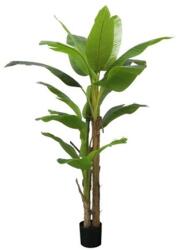 DD Selyemvirág banánfa, 20 levéllel cserepes műanyag 200 cm zöld (1909-3T200CM-20L)