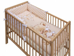  Baby Shop 3 részes ágynemű garnitúra - barack "Mika" maci