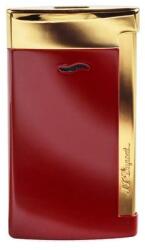 S.T. Dupont Slim 7 Lotus Red öngyújtó erős szúró lánggal, vörös és arany színű (027707)