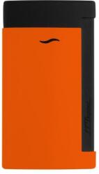 S.T. Dupont Slim 7 Fluo orange, élénk narancssárga és matt fekete színű szivar öngyújtó erős szúró lánggal (027769)