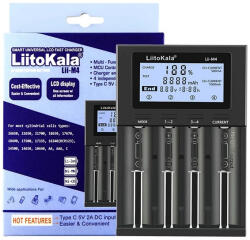 LiitoKala Lii-M4 USB 3, 6V/3, 7V Li-ion akkumulátor 1, 2V Ni-Mh/Ni-Cd elem töltő (LiitoKala-Lii-M4)