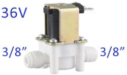  Elektromágneses, solenoid szelep 3/8″, 36V, hengeres, Quick (SV-04-36V)