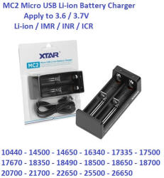 XTAR MC2 3, 6V/3, 7V Li-ion akkumulátor töltő (Xtar-MC2)