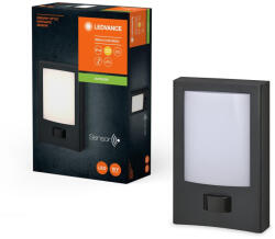 OSRAM Kerti lámpa kültéri LED homlokzati fali lámpa 13W 900lm 3000K IP44 szürke mozgás- és szürkületérzékelővel Endura Ledvance (4099854185274)
