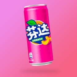 Fanta White Peach Kínai őszibarack ízű szénsavas üdítőital 330ml DRS