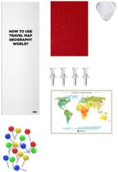 1DEA. me kaparós térkép Travel Map - sárga Univerzális méret