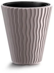 Prosperplast Sandy Low virágcserép, 40 cm - mokka (DBSP400-7529U)