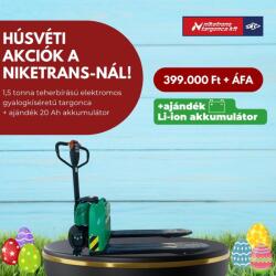 Hangcha 1, 5 tonnás Hangcha CBD15-JH 24V/20Ah Li-ionos elektromos raklapszállító, dupla akkumulátorral