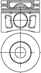 Fai Autoparts dugattyú FAI AUTOPARTS PK38-050 for FORD, FIAT, CITROËN, PEUGEOT (PK38-050)
