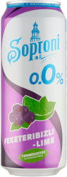Soproni 0, 5l zéro fekeribizli-lime 0, 0% DRS