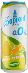Soproni 0, 5l zéro Körte-citrom 0, 0% DRS