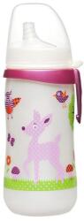 Nip First Cup Tanulópohár Puha csőrrel, lányos 12+ hó (330 ml/db)