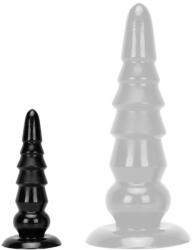 Deepleasure Plug Tower Up S - prémium anál dildó 18 x 5 cm, fekete