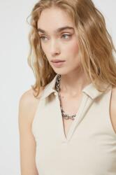 Abercrombie & Fitch top bézs, női - bézs XL