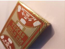 Copag COPAG Texas Hold 'em Gold plasztik póker kártya, 1 csomag / piros - csomagolás sérült