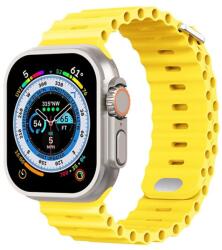 Phoner River Apple Watch 41/40/38 mm szilikon szíj, sárga - domshop