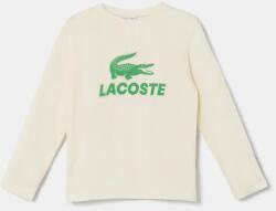 Lacoste gyerek pamut hosszú ujjú felső bézs, nyomott mintás, TJ2567 - bézs 110