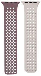  Phoner Spike Apple Watch szilikon szíj, 38/40/41mm, lila/barna - domshop