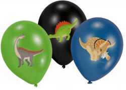  Dinoszaurusz Happy léggömb, lufi 6 db-os 11 inch (27, 5 cm) (DPA9903988)