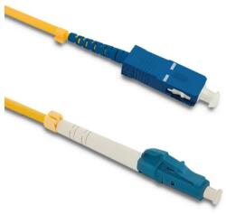 Qoltec Patchcord optikai kábel LC/UPC - SC/UPC | Egymódusú | 9/125 | G652D | Simplex | 2m (54339)