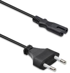 Qoltec Tápkábel IEC C7 / CEE 7/16 | figura-8 | 2x0.5mm2 | 1.4m (50547)
