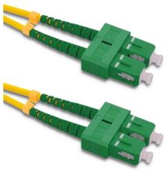 Qoltec Patchcord optikai szál SC/APC - SC/APC | Egymódusú | 9/125 | G652D | Duplex | 3m (54008)
