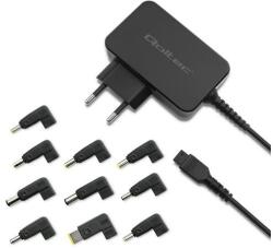 Qoltec Univerzális tápegység laptophoz 65W | Automatikus | MultiPlug | 10 csatlakozó (52414)