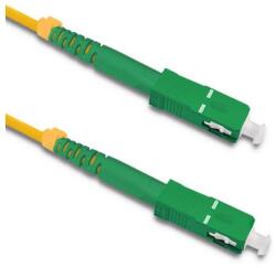 Qoltec Patchcord optikai kábel SC/APC - SC/APC | Egymódusú | 9/125 | G652D | Simplex | 15m (54287)