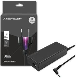 Qoltec Tápegység HP laptophoz 65W | 19.5V | 3.33A | 4.5*3.0+pin | adapter 4.5*3.0+pin/7.4*5.0+pin | +tápkábel (51728)