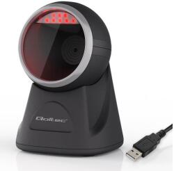 Qoltec Asztali vonalkód olvasó és QR kód szkenner | 1D 2D | USB | Pontosság (50879)