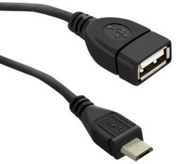 Qoltec USB OTG 2.0 kábel A anya | Micro USB B apa | 0.2m (50404)
