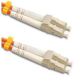 Qoltec Patchcord optikai kábel LC/UPC - LC/UPC | Multimódusú | 50/125 | OM2 | Duplex | 3m (54024)