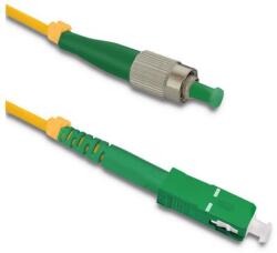 Qoltec Patchcord optikai szál FC/APC - SC/APC | Singlemode | 9/125 | G652D | Simplex | 15m (54304)