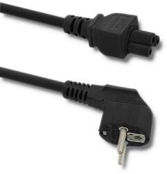 Qoltec Tápkábel IEC C5/SCHUKO | lóherelevél | 3x0.75mm2 | 1.4m (50548)