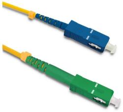 Qoltec Patchcord optikai szál SC/APC - SC/UPC | Egymódusú | 9/125 | G652D | Simplex | 10m (54294)