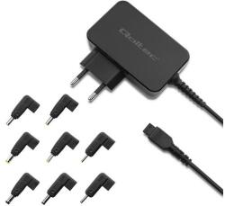 Qoltec Univerzális tápegység laptophoz 30W | Automatikus | MultiPlug | 8 csatlakozó (51018)