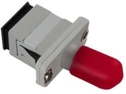 Qoltec Adapter optikai szálas hibrid SC/UPC - ST/UPC | Simplex | Multimódusú (54154)